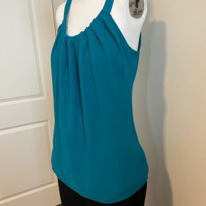 Aqua Teal Halter Tank Top